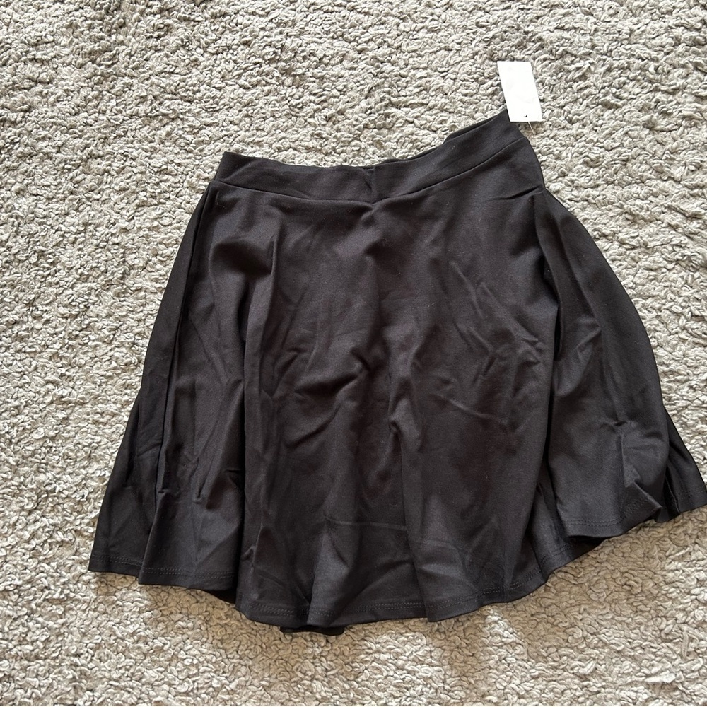 Charlotte Russe Black Skater Skirt